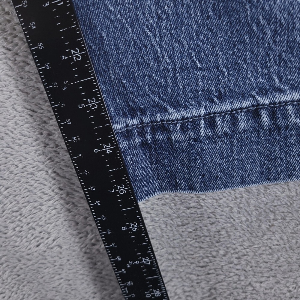 Levis Jeans Womens 32 Blue Ribcage Straight Ankle High Rise Button Fly Stretch - Picture 9 of 11